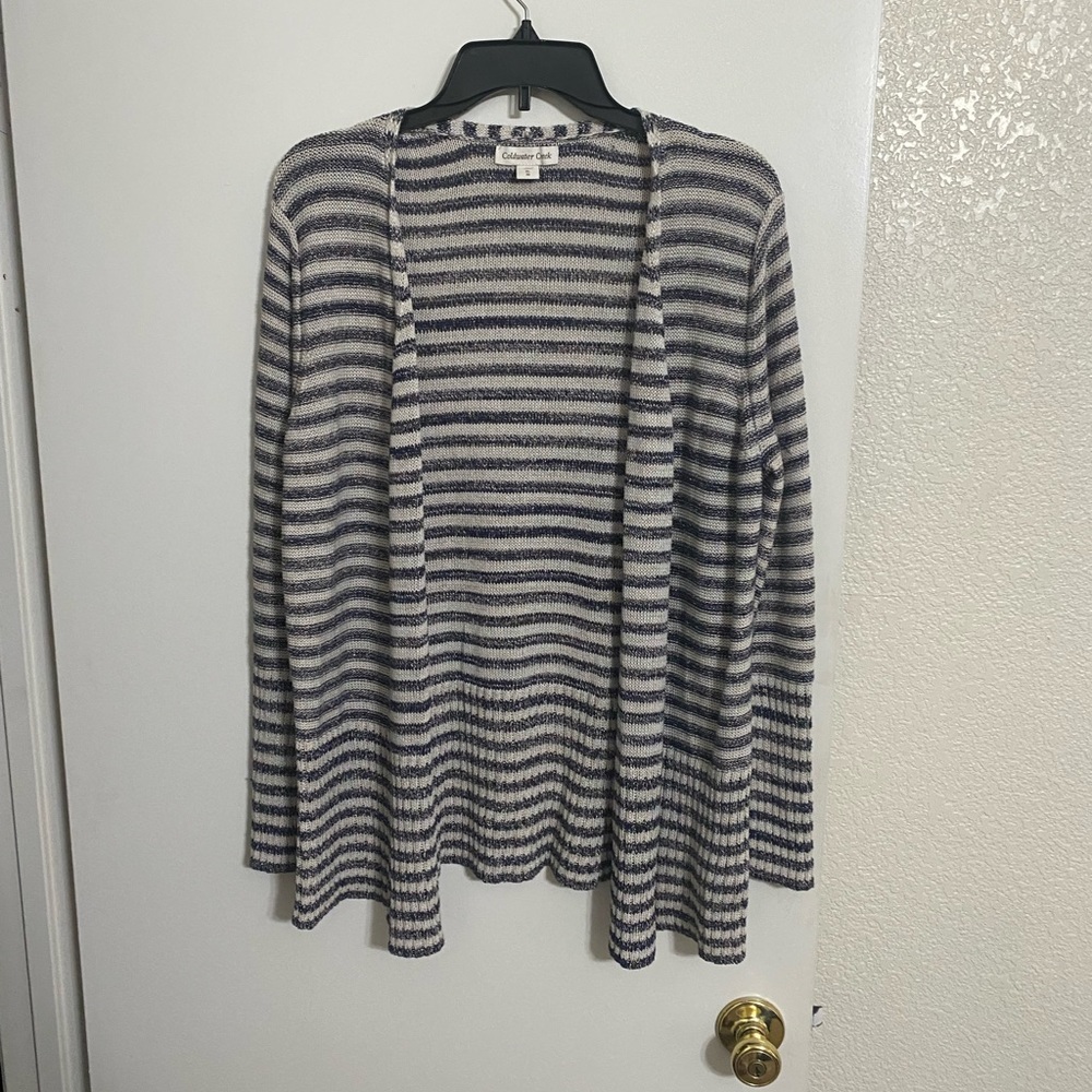 Coldwater Creek XL striped cardigan